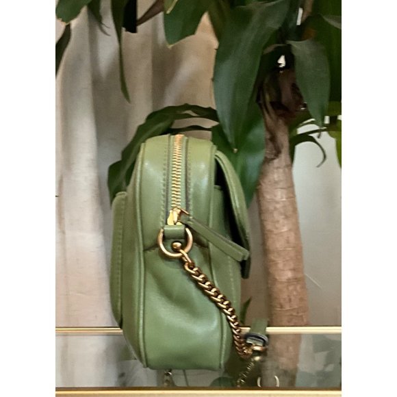 ♦️♦️ AUTHENTIC TORY BURCH GREEN QUILTED KIRA/WILMA HANDBAG ♦️♦️ - Picture 8 of 16